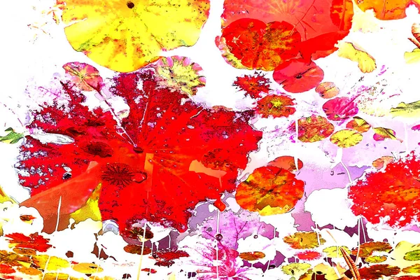 Lotus yaprağı ormanı. Çevre sorunları. Düz dizayn. Yüksek kalite vektör çizimi. Arkaplan deseni.