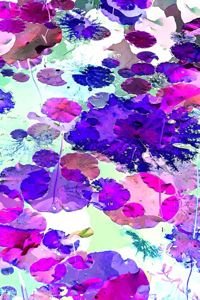 Lotus yaprağı ormanı. Çevre sorunları. Düz dizayn. Yüksek kalite vektör çizimi. Arkaplan deseni.