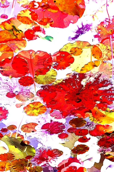 Lotus yaprağı ormanı. Çevre sorunları. Düz dizayn. Yüksek kalite vektör çizimi. Arkaplan deseni.