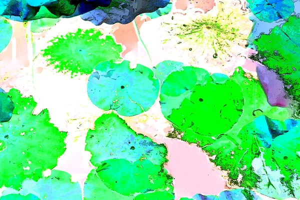 Nilüfer yaprakları, zarif arkaplan deseni