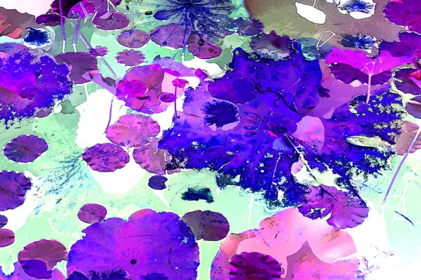 Nilüfer yaprakları, zarif arkaplan deseni