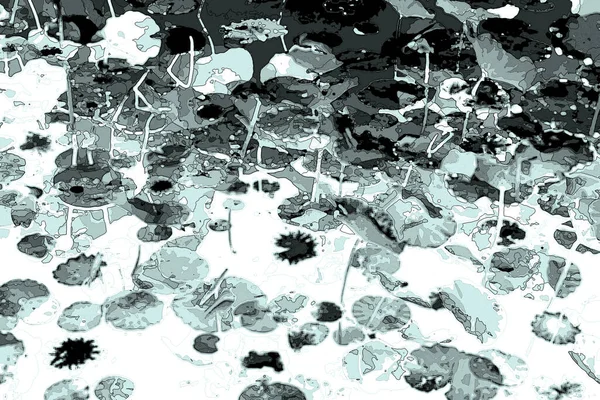 Nilüfer yaprakları, zarif arkaplan deseni