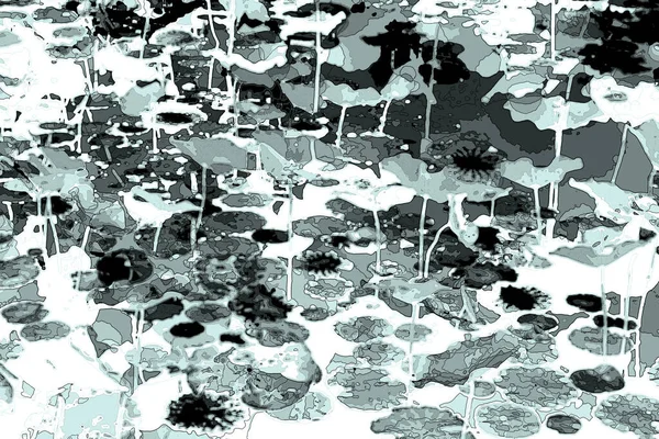 Nilüfer yaprakları, zarif arkaplan deseni