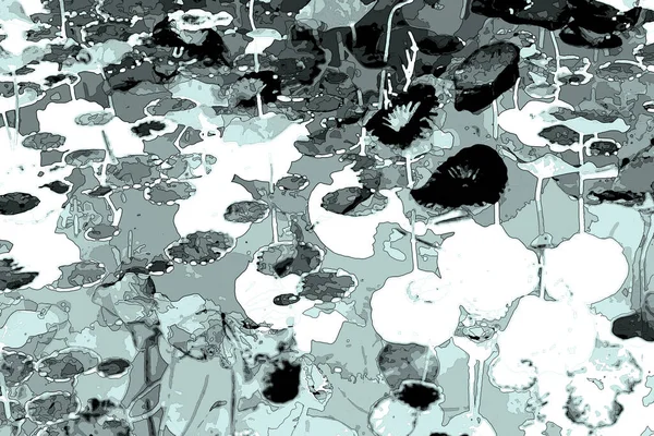 Nilüfer yaprakları, zarif arkaplan deseni