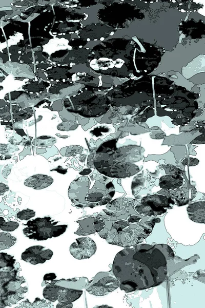 Nilüfer yaprakları, zarif arkaplan deseni