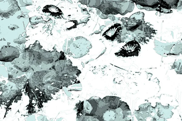 Nilüfer yaprakları, zarif arkaplan deseni