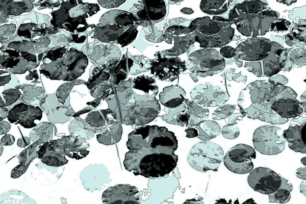 Nilüfer yaprakları, zarif arkaplan deseni