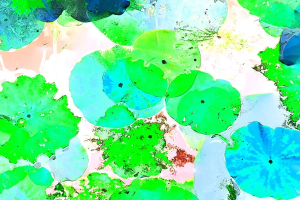 Nilüfer yaprakları, zarif arkaplan deseni