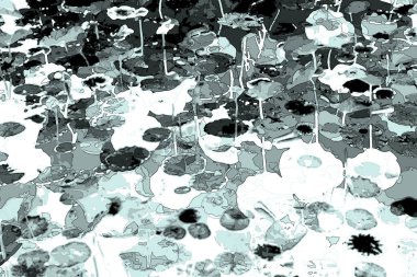 Nilüfer yaprakları, zarif arkaplan deseni