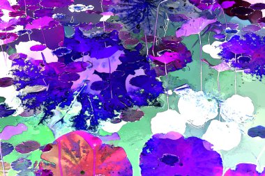 Nilüfer yaprakları, zarif arkaplan deseni