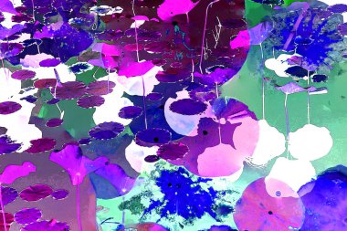 Nilüfer yaprakları, zarif arkaplan deseni