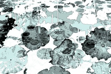 Nilüfer yaprakları, zarif arkaplan deseni