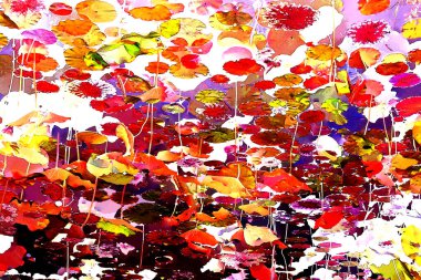 Nilüfer yaprakları, zarif arkaplan deseni