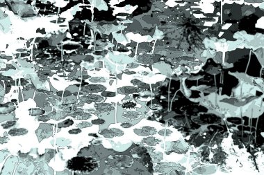 Nilüfer yaprakları, zarif arkaplan deseni