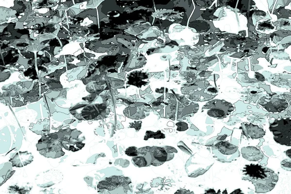 Nilüfer yaprakları, zarif arkaplan deseni