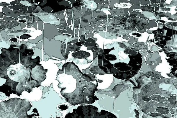 Nilüfer yaprakları, zarif arkaplan deseni