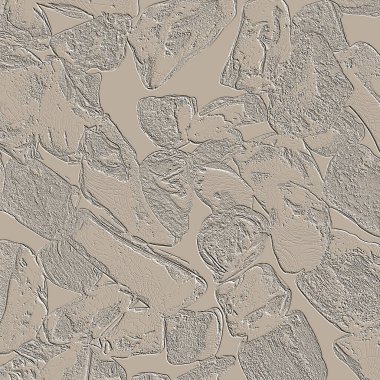 Farklı boyut ve şekillere sahip düzensiz fayanslar, 3 boyutlu grafikler için dikişsiz doku haritaları