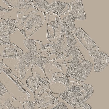 Farklı boyut ve şekillere sahip düzensiz fayanslar, 3 boyutlu grafikler için dikişsiz doku haritaları