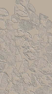 Farklı boyut ve şekillere sahip düzensiz fayanslar, 3 boyutlu grafikler için dikişsiz doku haritaları