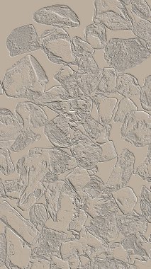 Farklı boyut ve şekillere sahip düzensiz fayanslar, 3 boyutlu grafikler için dikişsiz doku haritaları