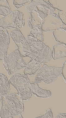 Farklı boyut ve şekillere sahip düzensiz fayanslar, 3 boyutlu grafikler için dikişsiz doku haritaları