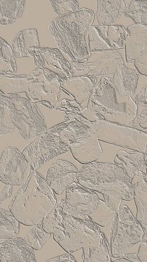 Farklı boyut ve şekillere sahip düzensiz fayanslar, 3 boyutlu grafikler için dikişsiz doku haritaları