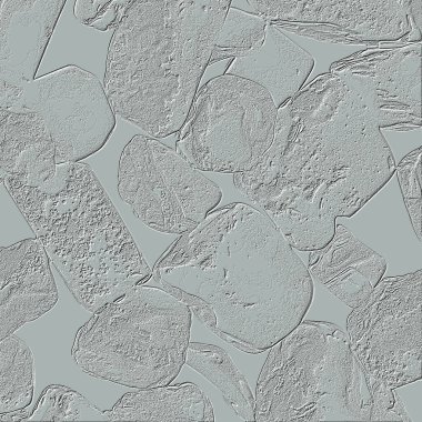 Farklı boyut ve şekillere sahip düzensiz fayanslar, 3 boyutlu grafikler için dikişsiz doku haritaları