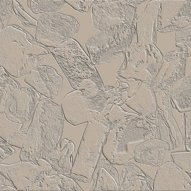 Farklı boyut ve şekillere sahip düzensiz fayanslar, 3 boyutlu grafikler için dikişsiz doku haritaları