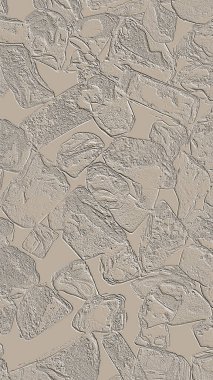 Farklı boyut ve şekillere sahip düzensiz fayanslar, 3 boyutlu grafikler için dikişsiz doku haritaları