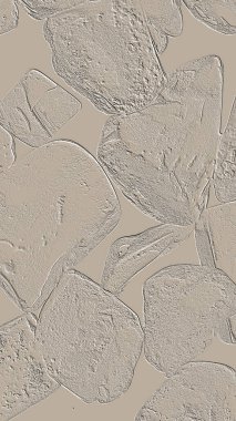 Farklı boyut ve şekillere sahip düzensiz fayanslar, 3 boyutlu grafikler için dikişsiz doku haritaları