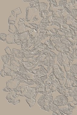 Farklı boyut ve şekillere sahip düzensiz fayanslar, 3 boyutlu grafikler için dikişsiz doku haritaları