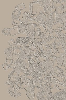 Farklı boyut ve şekillere sahip düzensiz fayanslar, 3 boyutlu grafikler için dikişsiz doku haritaları