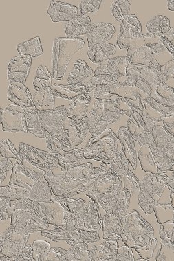 Farklı boyut ve şekillere sahip düzensiz fayanslar, 3 boyutlu grafikler için dikişsiz doku haritaları