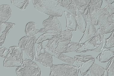 Farklı boyut ve şekillere sahip düzensiz fayanslar, 3 boyutlu grafikler için dikişsiz doku haritaları