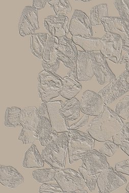 Farklı boyut ve şekillere sahip düzensiz fayanslar, 3 boyutlu grafikler için dikişsiz doku haritaları