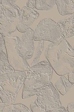 Farklı boyut ve şekillere sahip düzensiz fayanslar, 3 boyutlu grafikler için dikişsiz doku haritaları