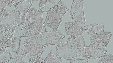 Farklı boyut ve şekillere sahip düzensiz fayanslar, 3 boyutlu grafikler için dikişsiz doku haritaları