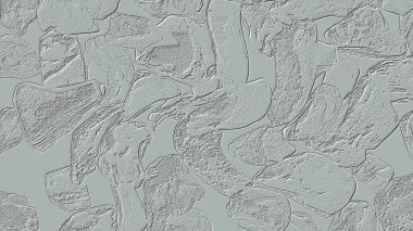 Farklı boyut ve şekillere sahip düzensiz fayanslar, 3 boyutlu grafikler için dikişsiz doku haritaları