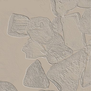 Farklı boyut ve şekillere sahip düzensiz fayanslar, 3 boyutlu grafikler için dikişsiz doku haritaları