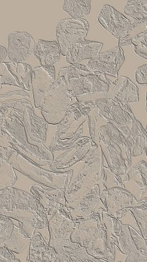 Farklı boyut ve şekillere sahip düzensiz fayanslar, 3 boyutlu grafikler için dikişsiz doku haritaları