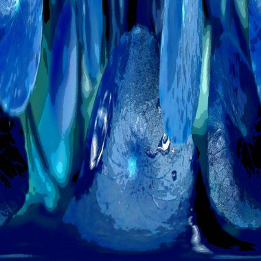 Nergisler. Yeşil bitkiler. Parlak doğal bir geçmişi, su bitkileri. Arkaplan veya duvar kağıdı için.