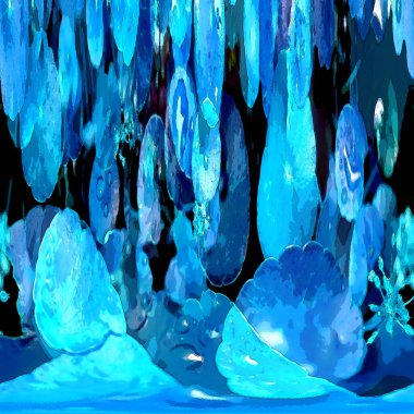 Nergisler. Yeşil bitkiler. Parlak doğal bir geçmişi, su bitkileri. Arkaplan veya duvar kağıdı için.