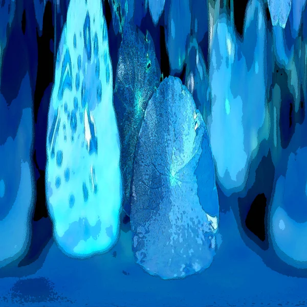 Nergisler. Yeşil bitkiler. Parlak doğal bir geçmişi, su bitkileri. Arkaplan veya duvar kağıdı için.