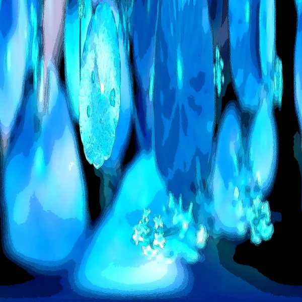 Nergisler. Yeşil bitkiler. Parlak doğal bir geçmişi, su bitkileri. Arkaplan veya duvar kağıdı için.