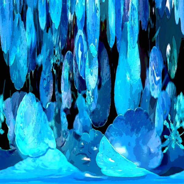 Nergisler. Yeşil bitkiler. Parlak doğal bir geçmişi, su bitkileri. Arkaplan veya duvar kağıdı için.