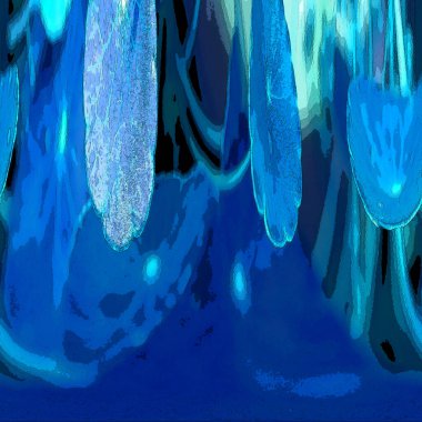 Nergisler. Yeşil bitkiler. Parlak doğal bir geçmişi, su bitkileri. Arkaplan veya duvar kağıdı için.