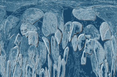 Seramik duvarın ve yerdeki fayansların dokusu. İç dekorasyon. 3 boyutlu grafikler için kusursuz doku haritası. Duvar kağıdı, tekstil, web sayfası arkaplanı.