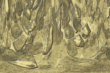 Seramik duvarın ve yerdeki fayansların dokusu. İç dekorasyon. 3 boyutlu grafikler için kusursuz doku haritası. Duvar kağıdı, tekstil, web sayfası arkaplanı.