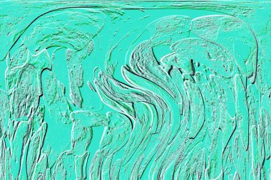 Seramik duvarın ve yerdeki fayansların dokusu. İç dekorasyon. 3 boyutlu grafikler için kusursuz doku haritası. Duvar kağıdı, tekstil, web sayfası arkaplanı.