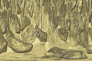 Seramik duvarın ve yerdeki fayansların dokusu. İç dekorasyon. 3 boyutlu grafikler için kusursuz doku haritası. Duvar kağıdı, tekstil, web sayfası arkaplanı.